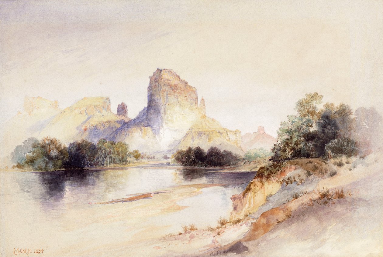 Butte kastély, Green River, Wyoming, 1894 alkotó: Thomas Moran