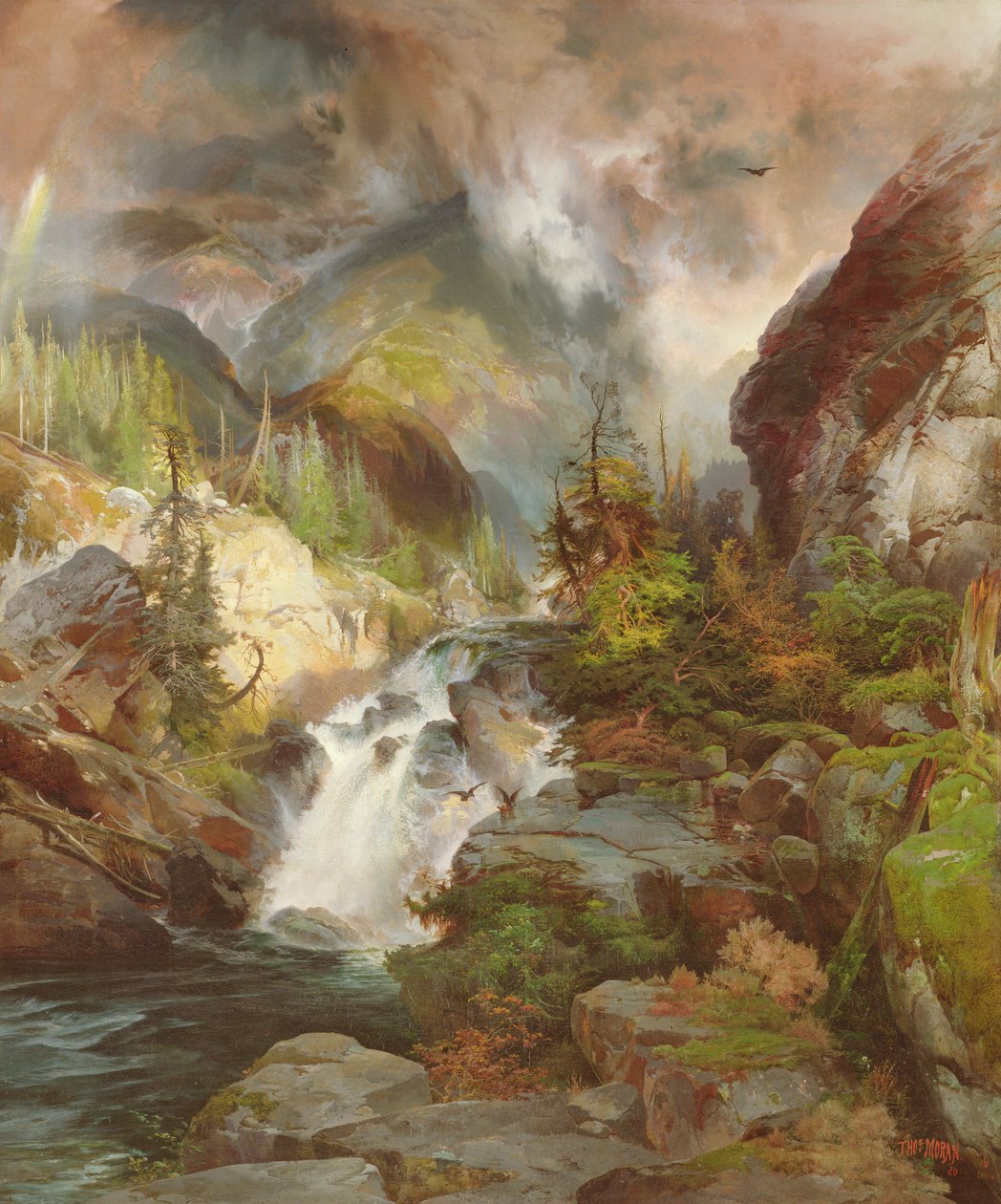 A hegy gyermekei, 1867 alkotó: Thomas Moran