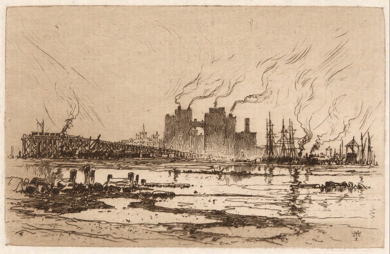 Communipaw, N.J. alkotó: Thomas Moran