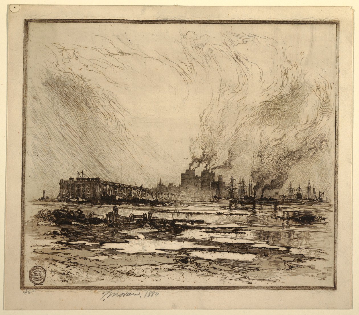 Communipaw, New Jersey alkotó: Thomas Moran