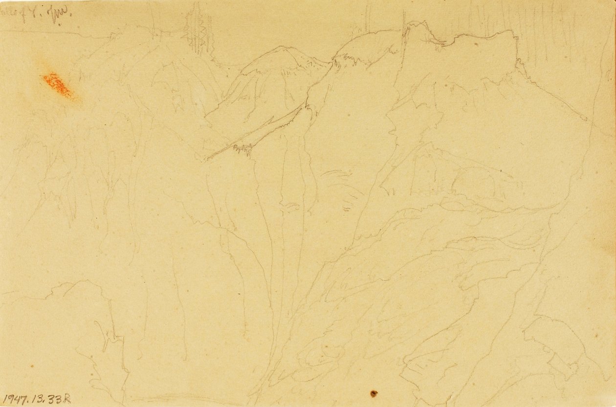 Yellowstone vízesése alkotó: Thomas Moran
