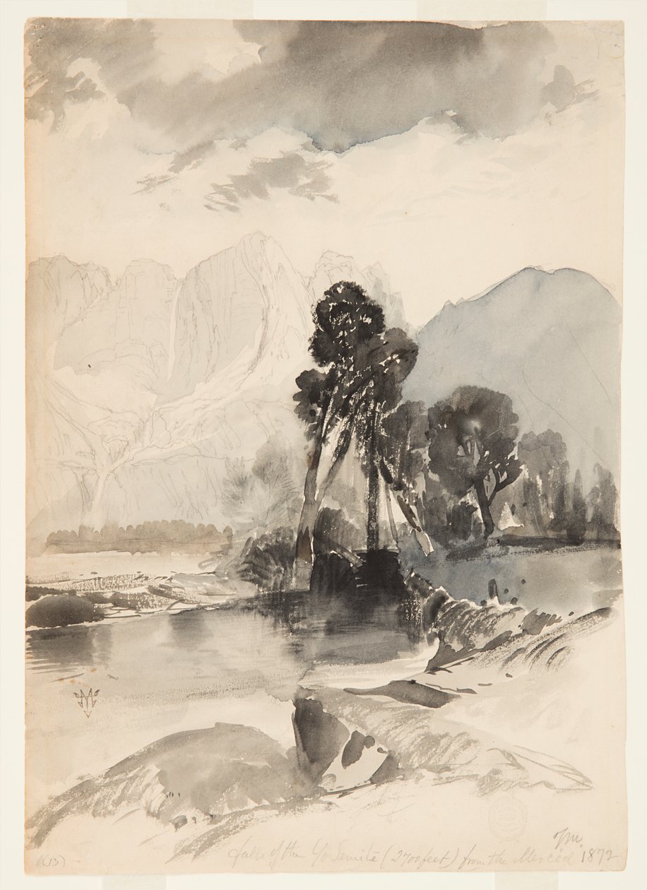 Yosemite vízesése alkotó: Thomas Moran