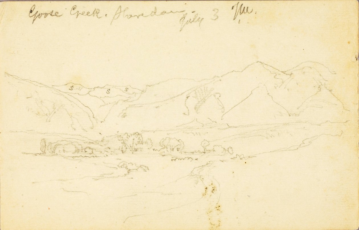 Goose Creek, Sheridan (Wyoming) alkotó: Thomas Moran