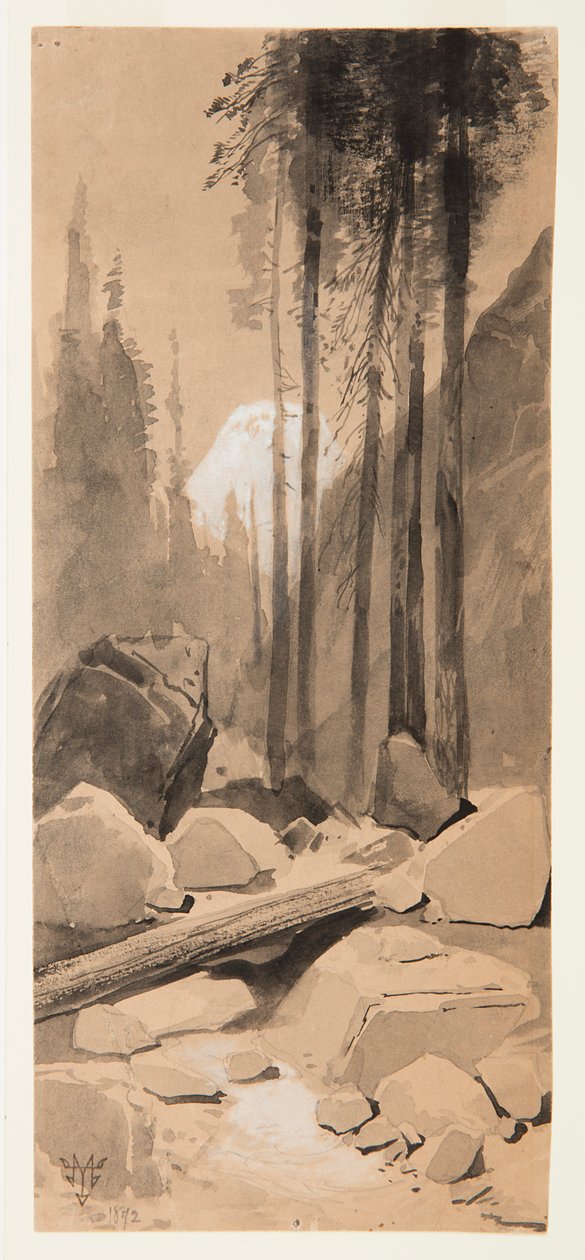 A Yosemite-völgyben alkotó: Thomas Moran