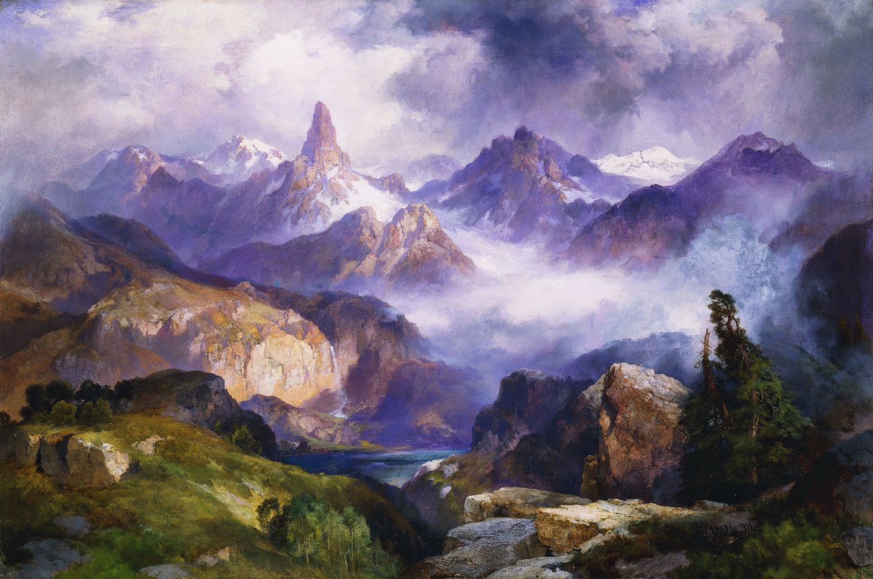 Index Peak, Yellowstone Nemzeti Park, 1914 alkotó: Thomas Moran