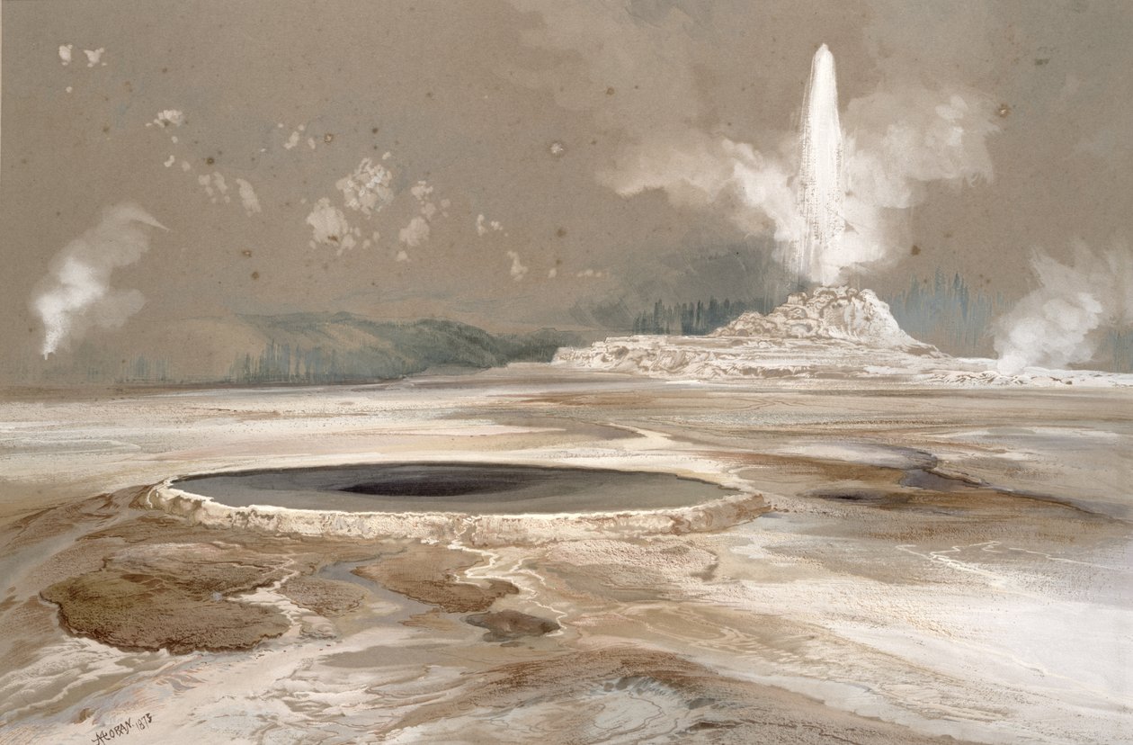 Morning Glory Pool, 1873 alkotó: Thomas Moran