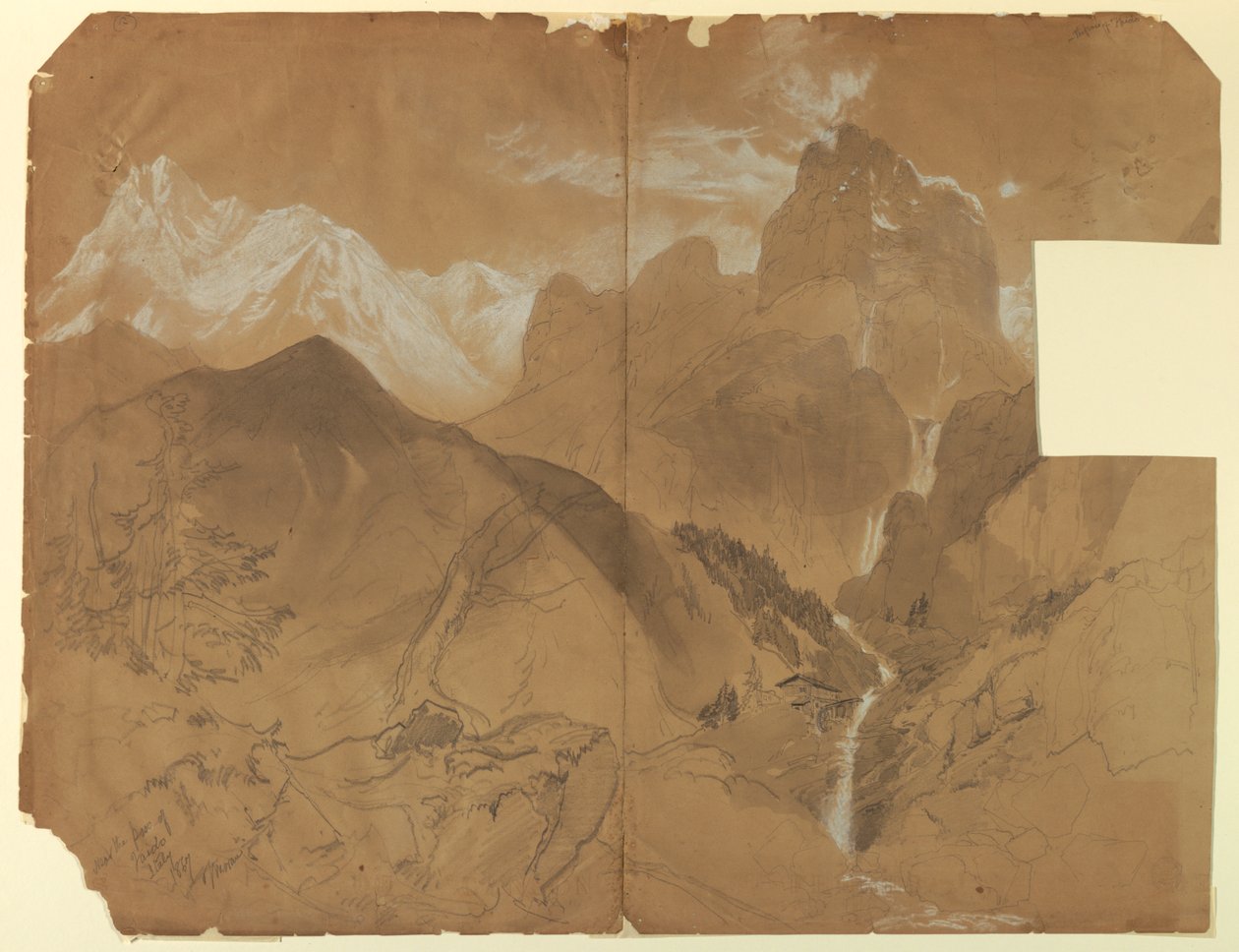 A Faido-hágó közelében, Olaszországban alkotó: Thomas Moran