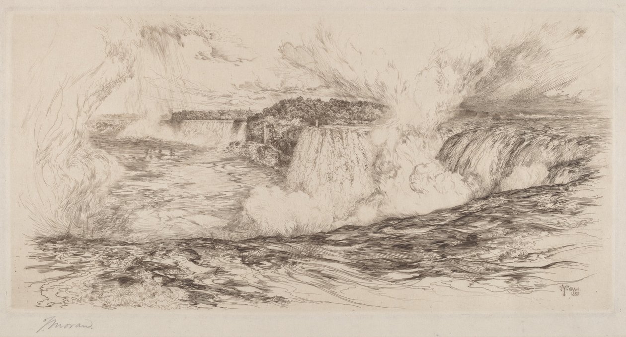 Niagara – a kanadai oldalról alkotó: Thomas Moran
