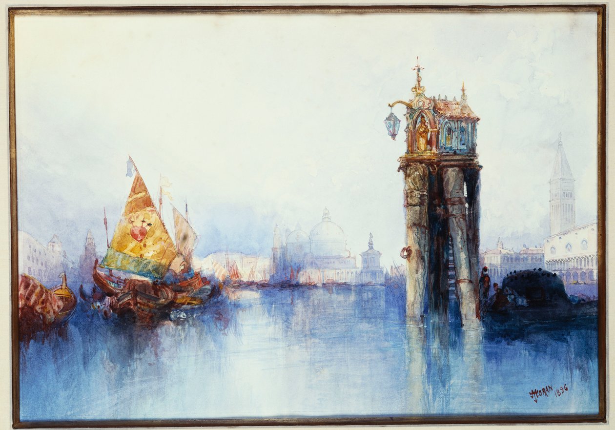 A csatornán, 1896 alkotó: Thomas Moran