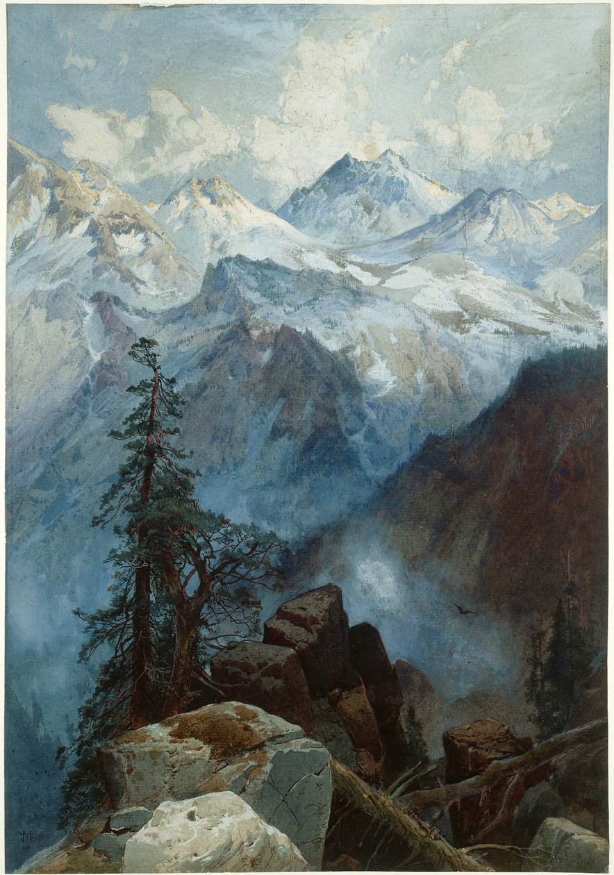 A Sierrák csúcsa alkotó: Thomas Moran