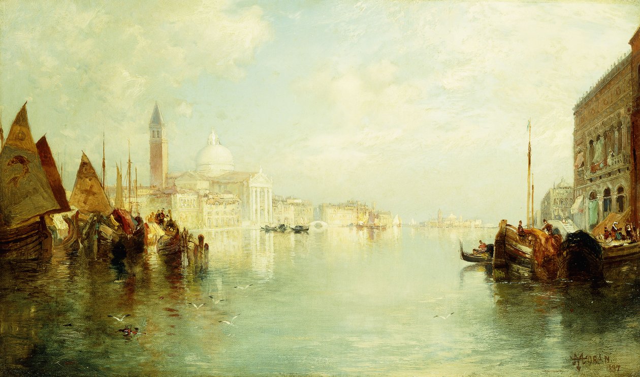 A Canal Grande, 1887 alkotó: Thomas Moran