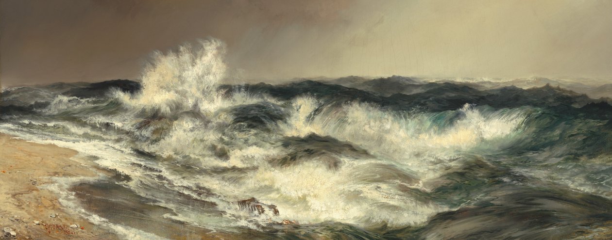 A sokat zengő tenger, 1884. alkotó: Thomas Moran