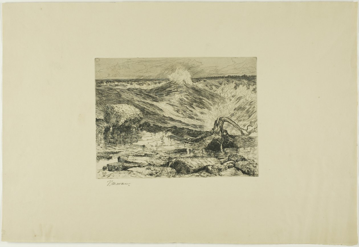 A Niagara feletti zuhatagok alkotó: Thomas Moran