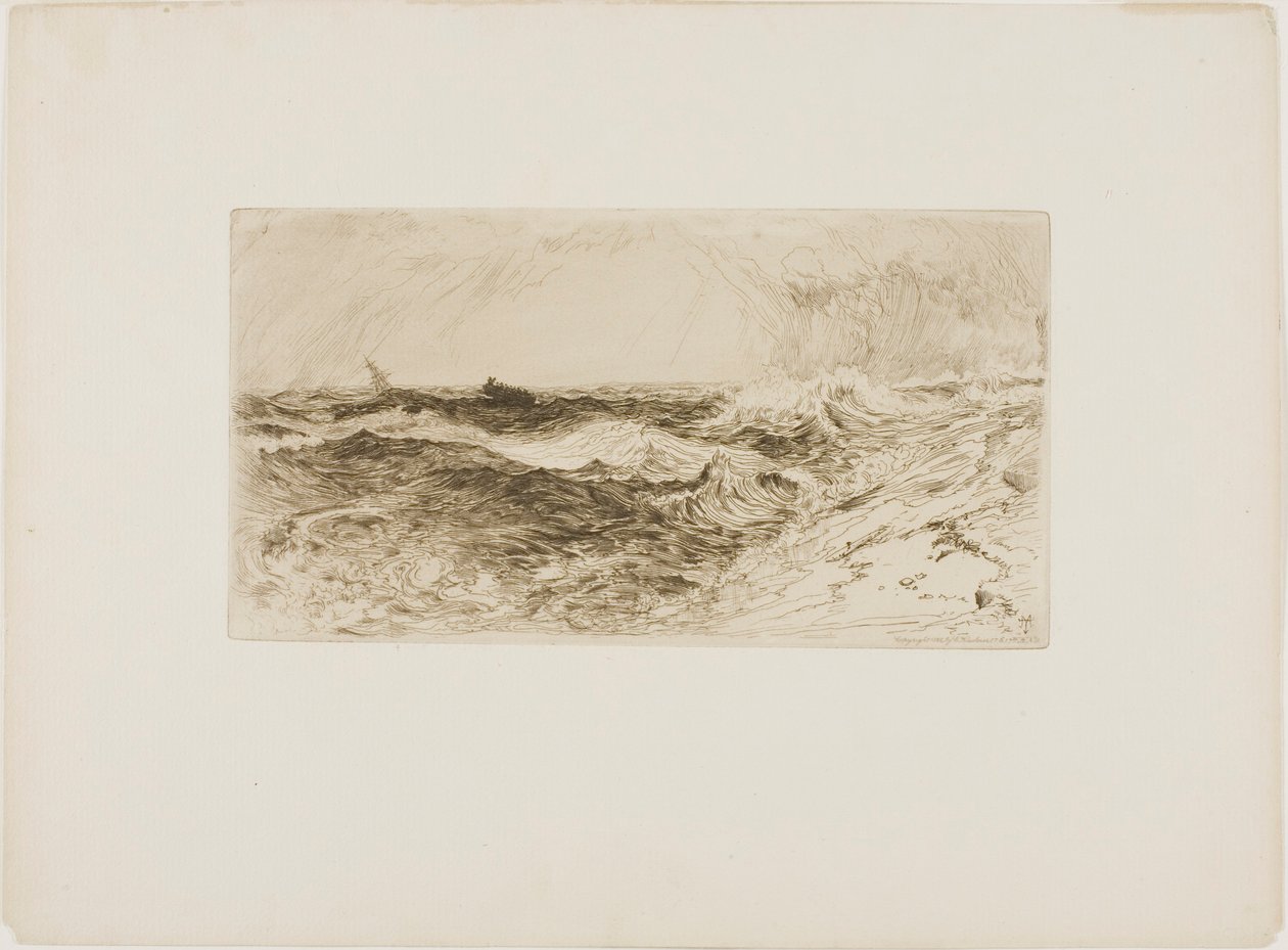 A zengő tenger alkotó: Thomas Moran