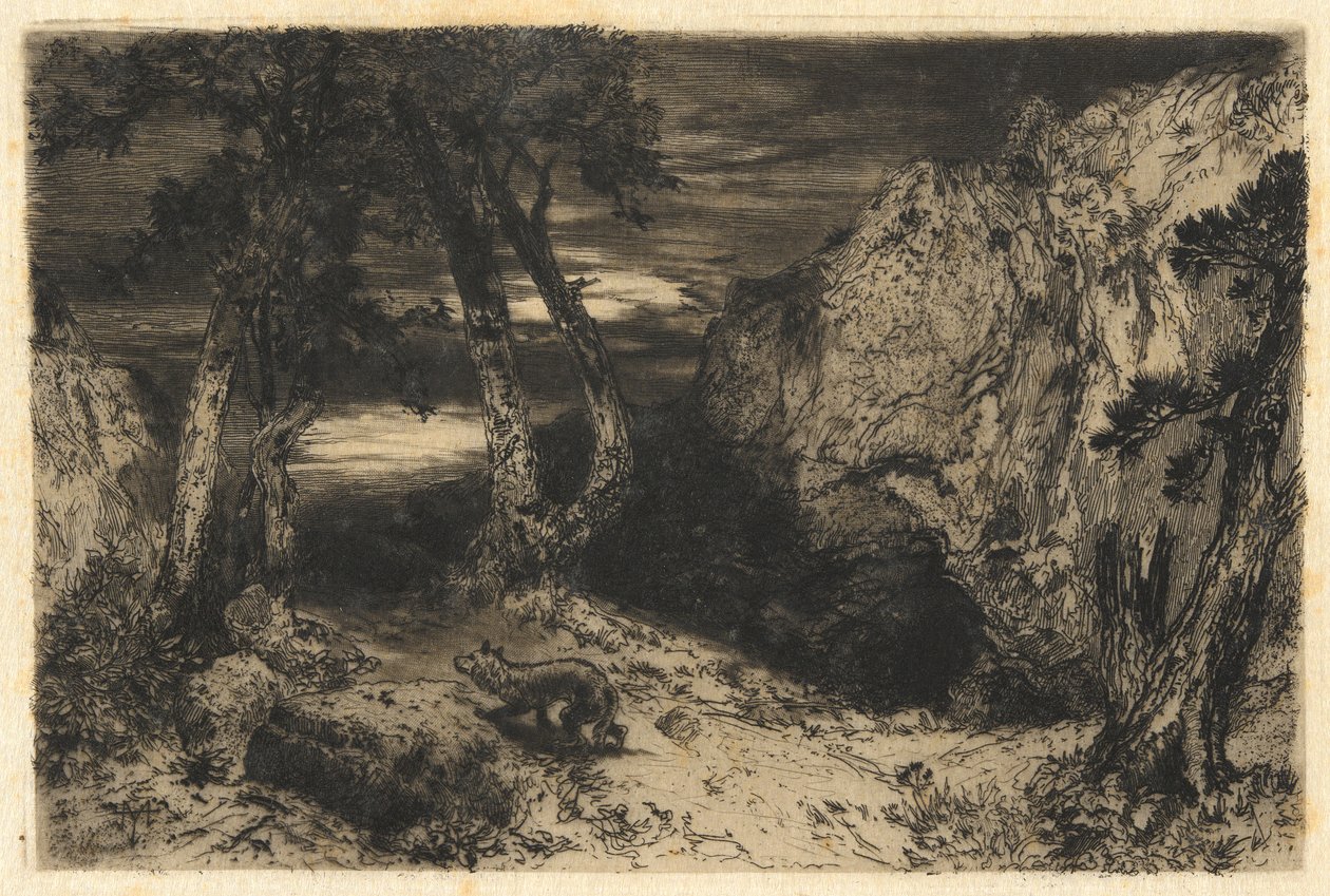 Alkonyat Arizonában alkotó: Thomas Moran