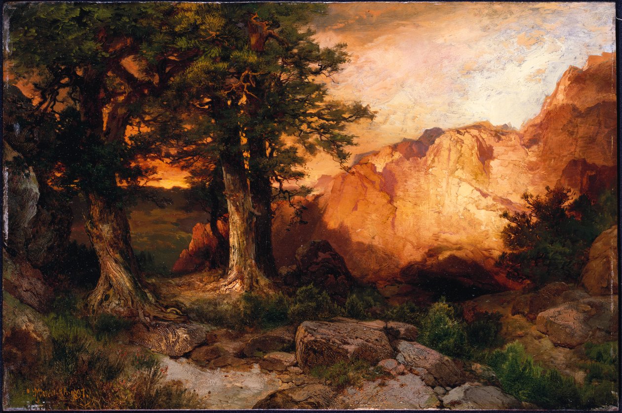 Nyugati naplemente, 1897 alkotó: Thomas Moran