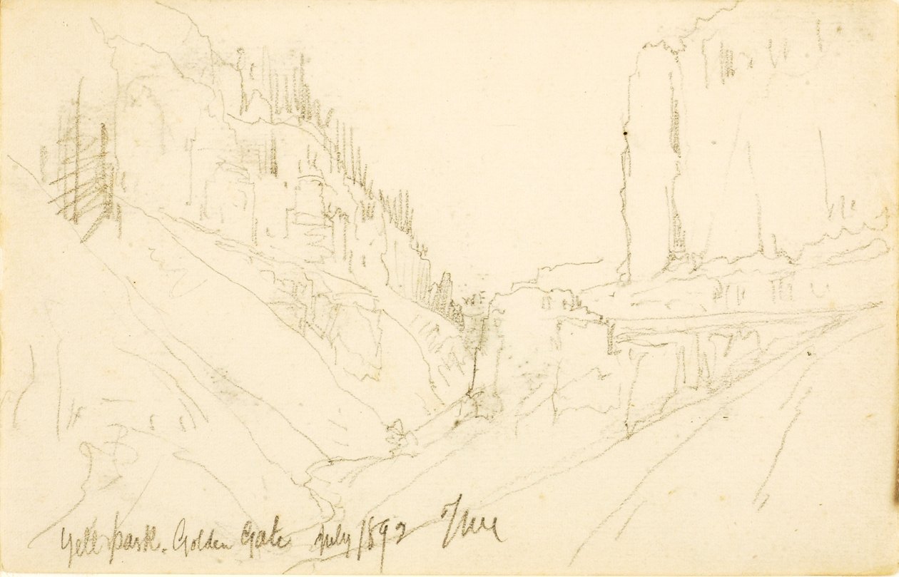 Yellowstone Park, Golden Gate alkotó: Thomas Moran