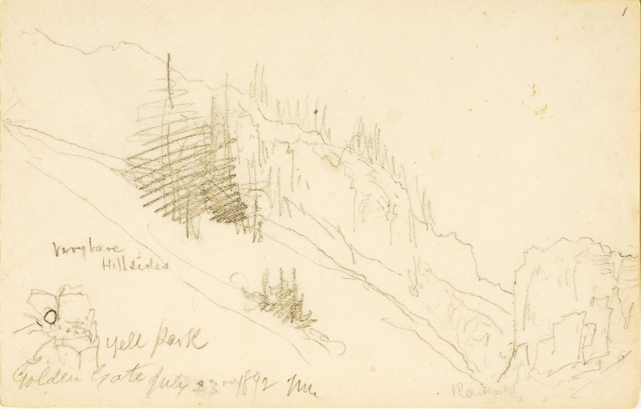 Yellowstone Park, Golden Gate alkotó: Thomas Moran