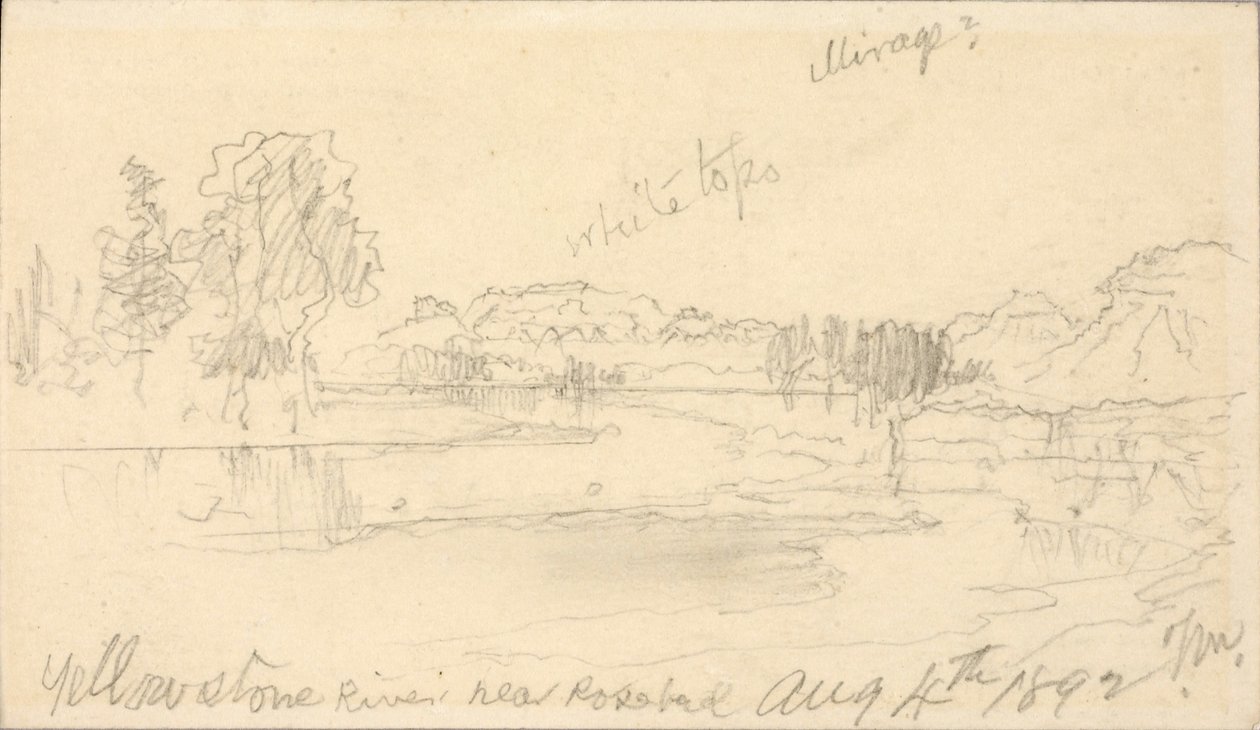 Yellowstone folyó, Rosebud közelében alkotó: Thomas Moran