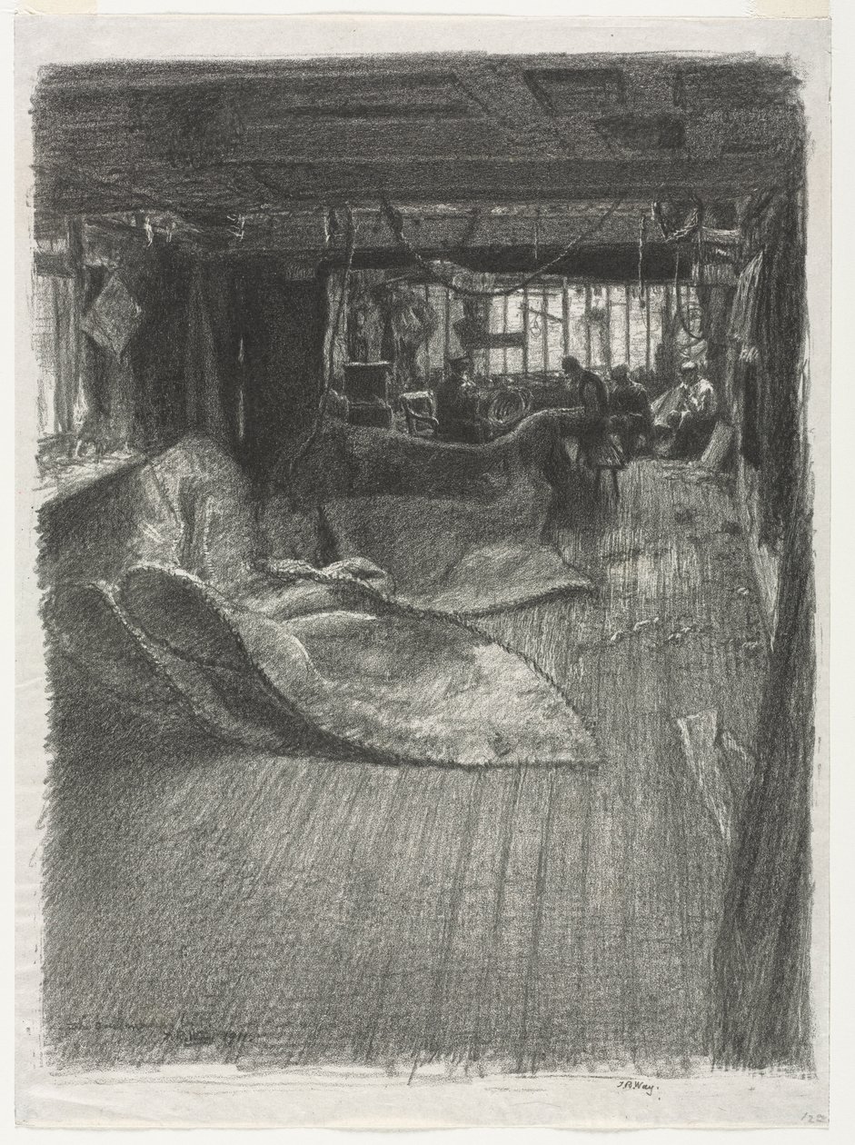 The Sailmakers Loft, 1911. alkotó: Thomas Robert Way