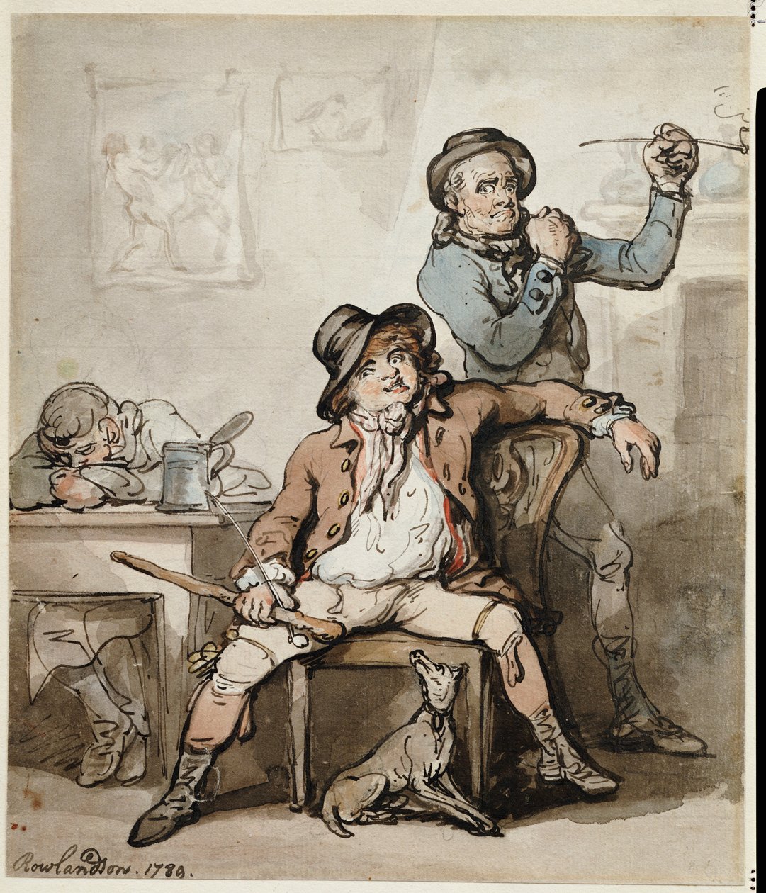 Feketegárdisták karkötője, 1789 alkotó: Thomas Rowlandson