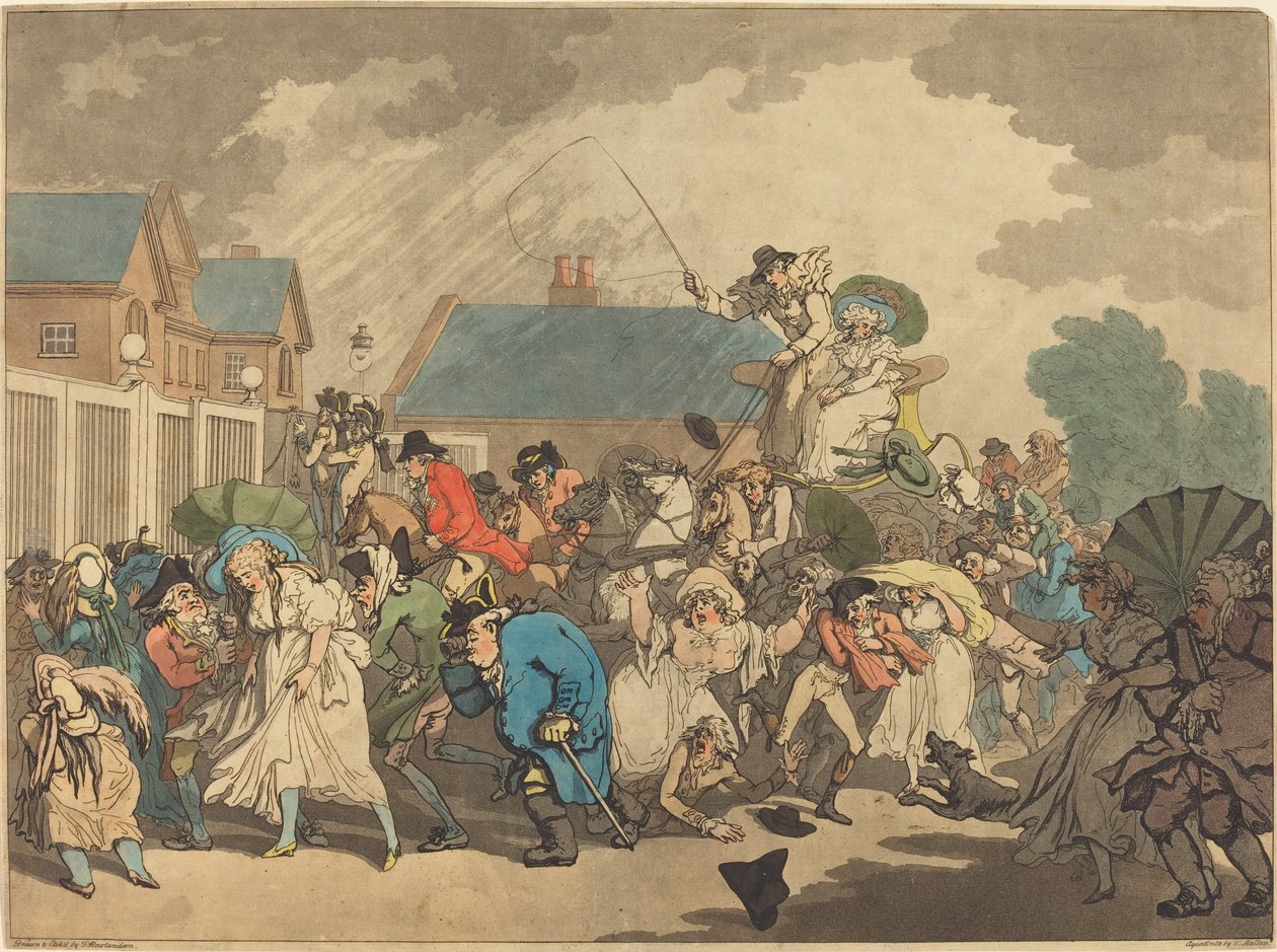 Squal a Hyde Parkban alkotó: Thomas Rowlandson