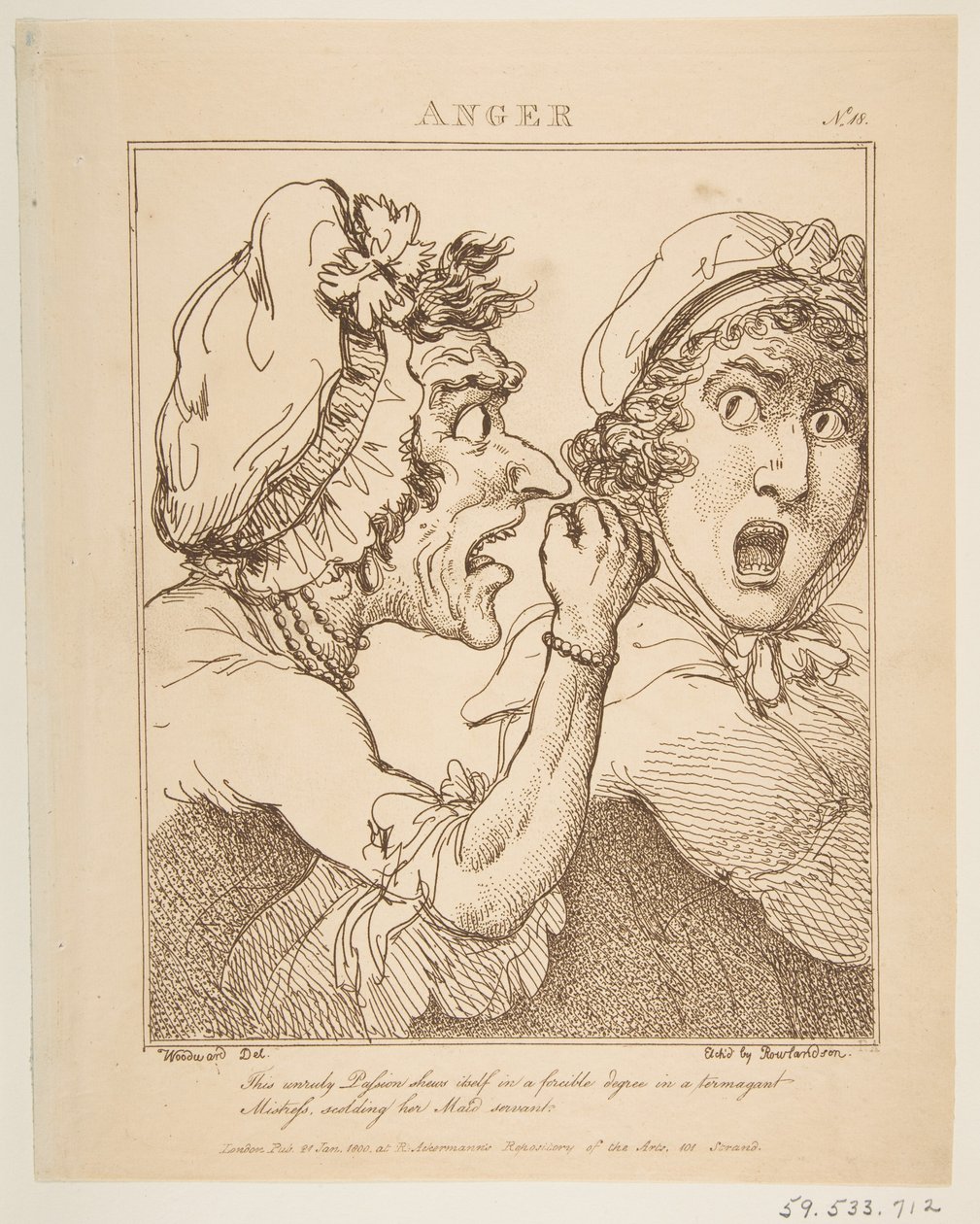 Harag, 1800. január 21. alkotó: Thomas Rowlandson