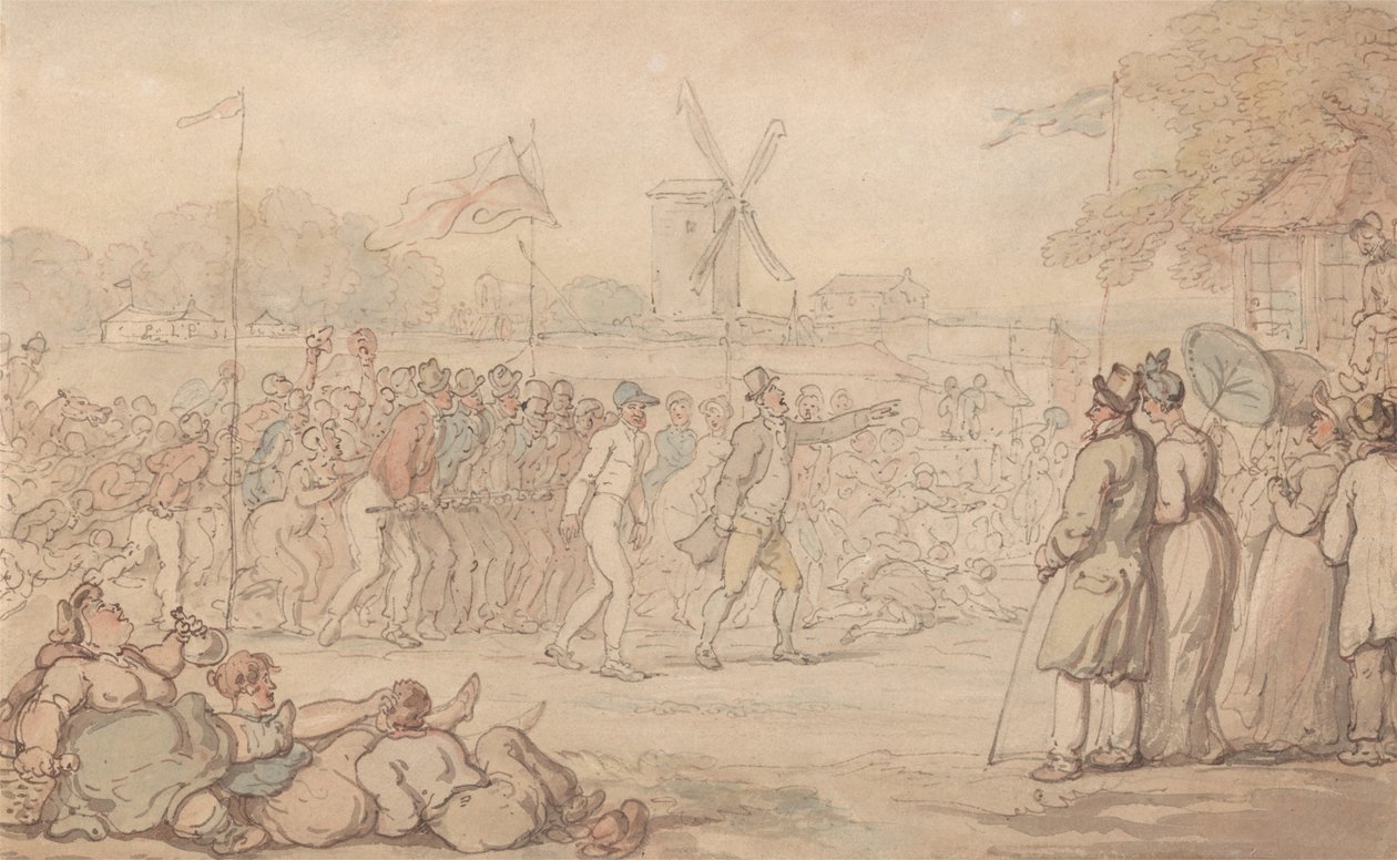 Barclay kapitány rali mérkőzése – A cél alkotó: Thomas Rowlandson