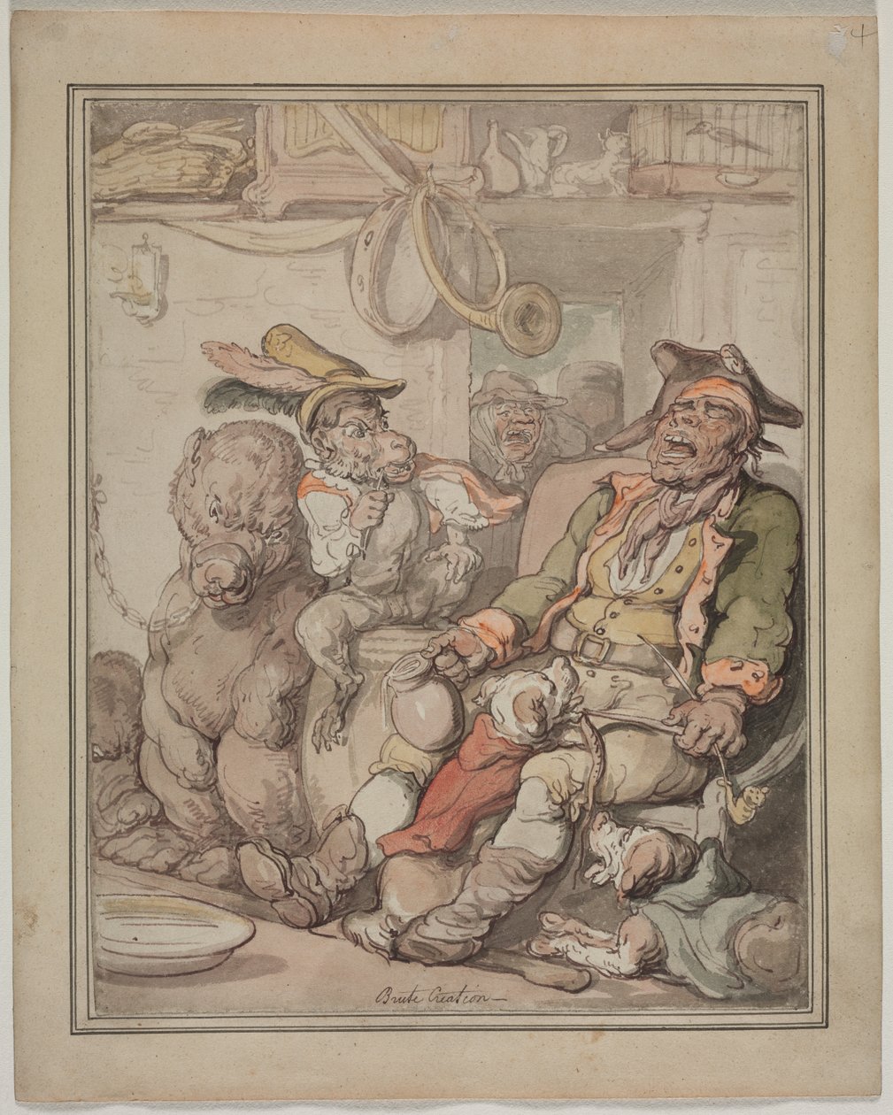 Összehasonlító anatómiai tanulmány, c. 1810-1820. alkotó: Thomas Rowlandson