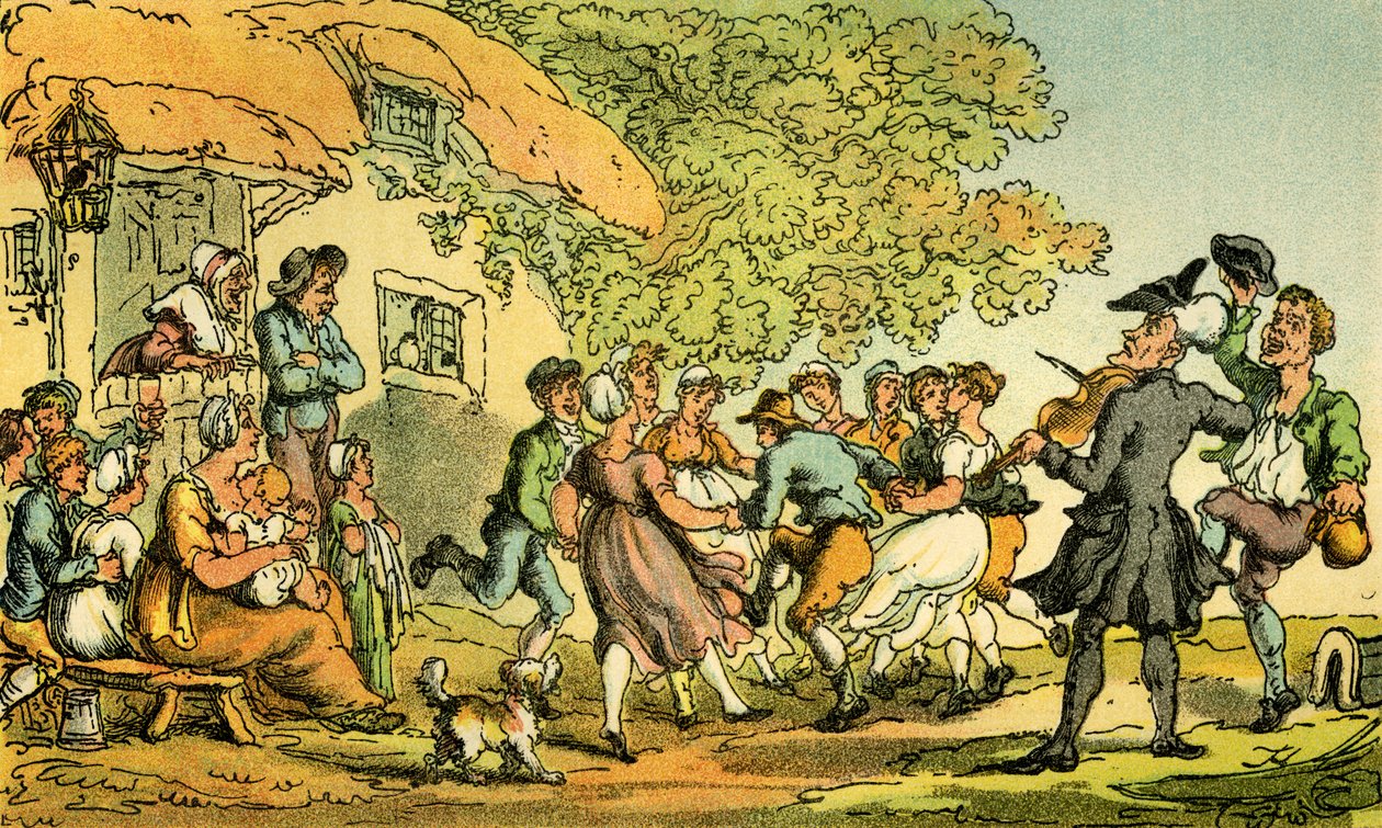 "Dr. Syntax – vidéki sportok" alkotó: Thomas Rowlandson