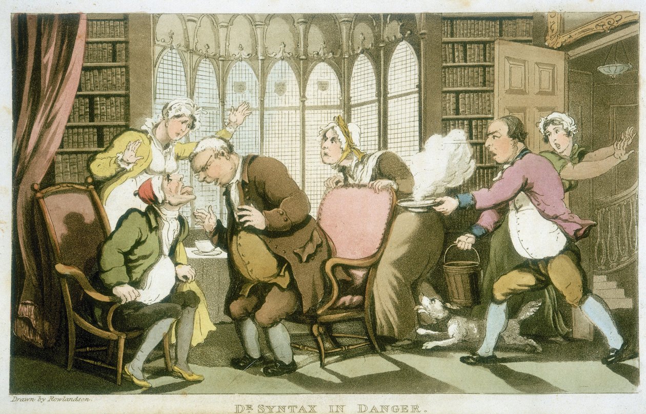 Dr. Syntax veszélyben alkotó: Thomas Rowlandson