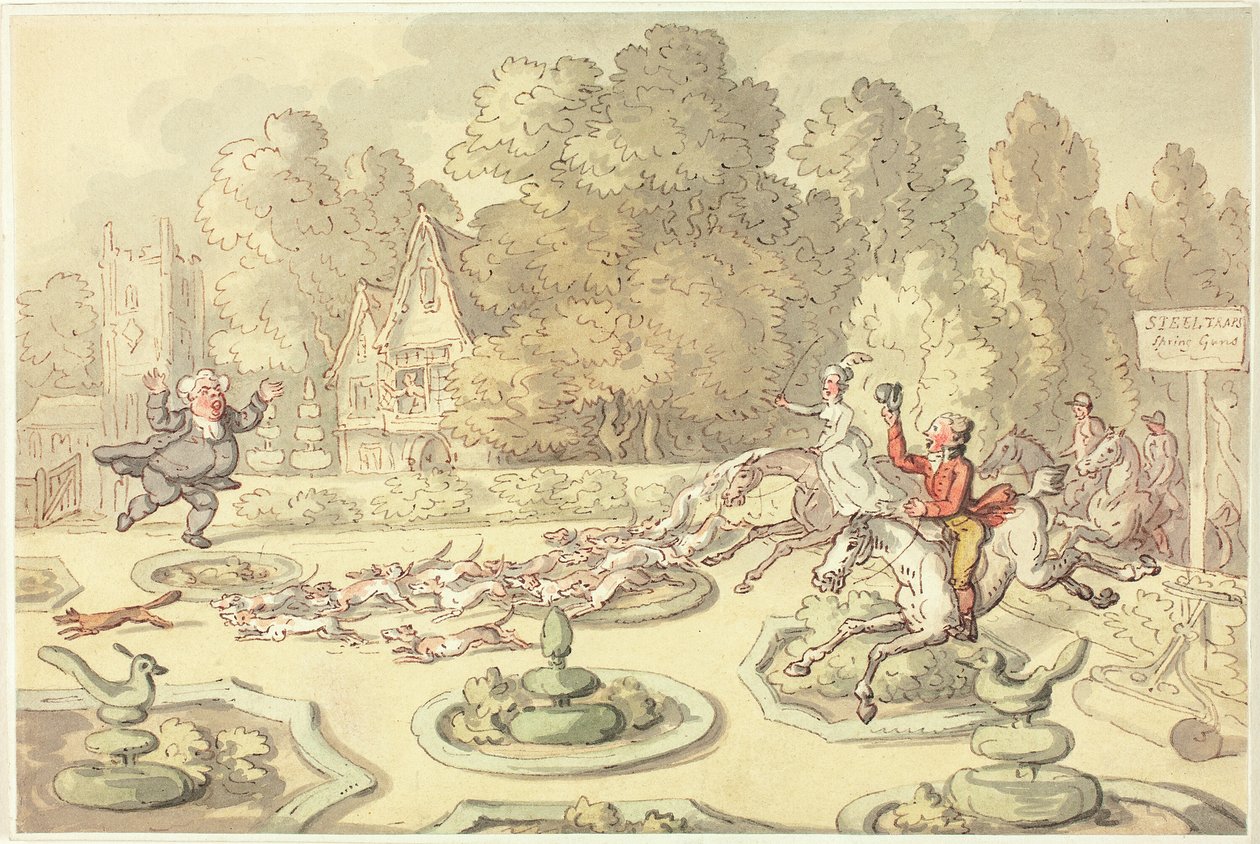 Dühös plébános alkotó: Thomas Rowlandson