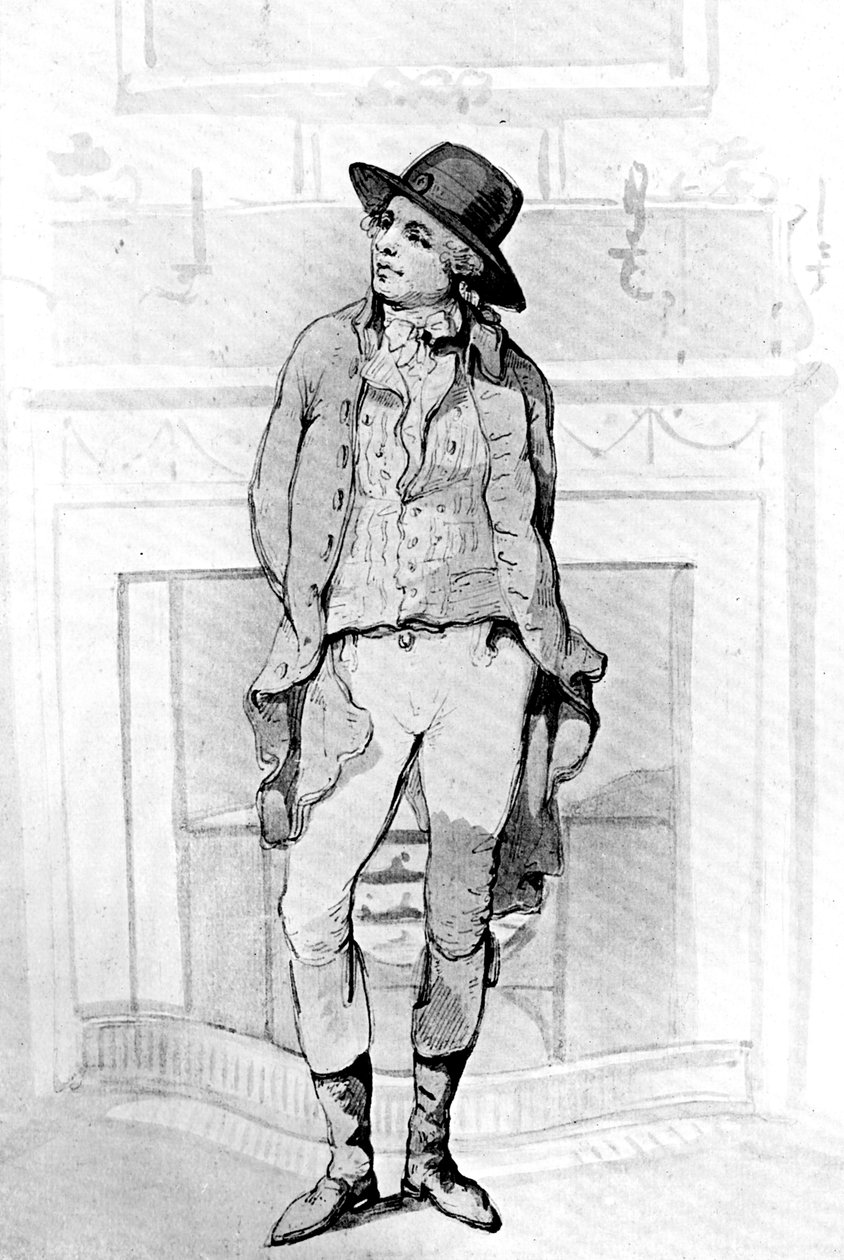 George Morland, 1786. alkotó: Thomas Rowlandson