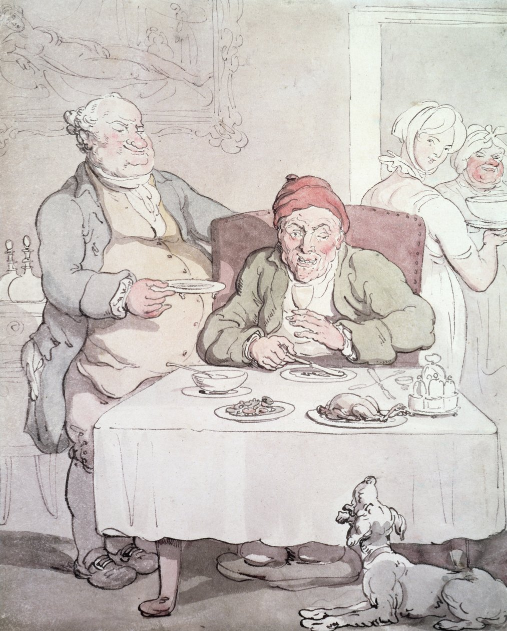 Falánkság (toll és wc papíron) alkotó: Thomas Rowlandson