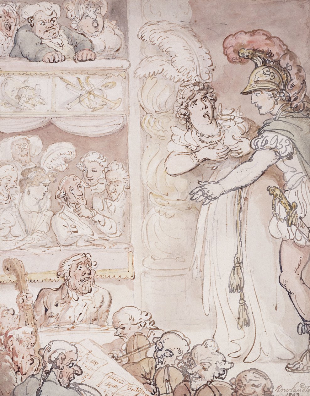John Bull az Operában, 1803 alkotó: Thomas Rowlandson