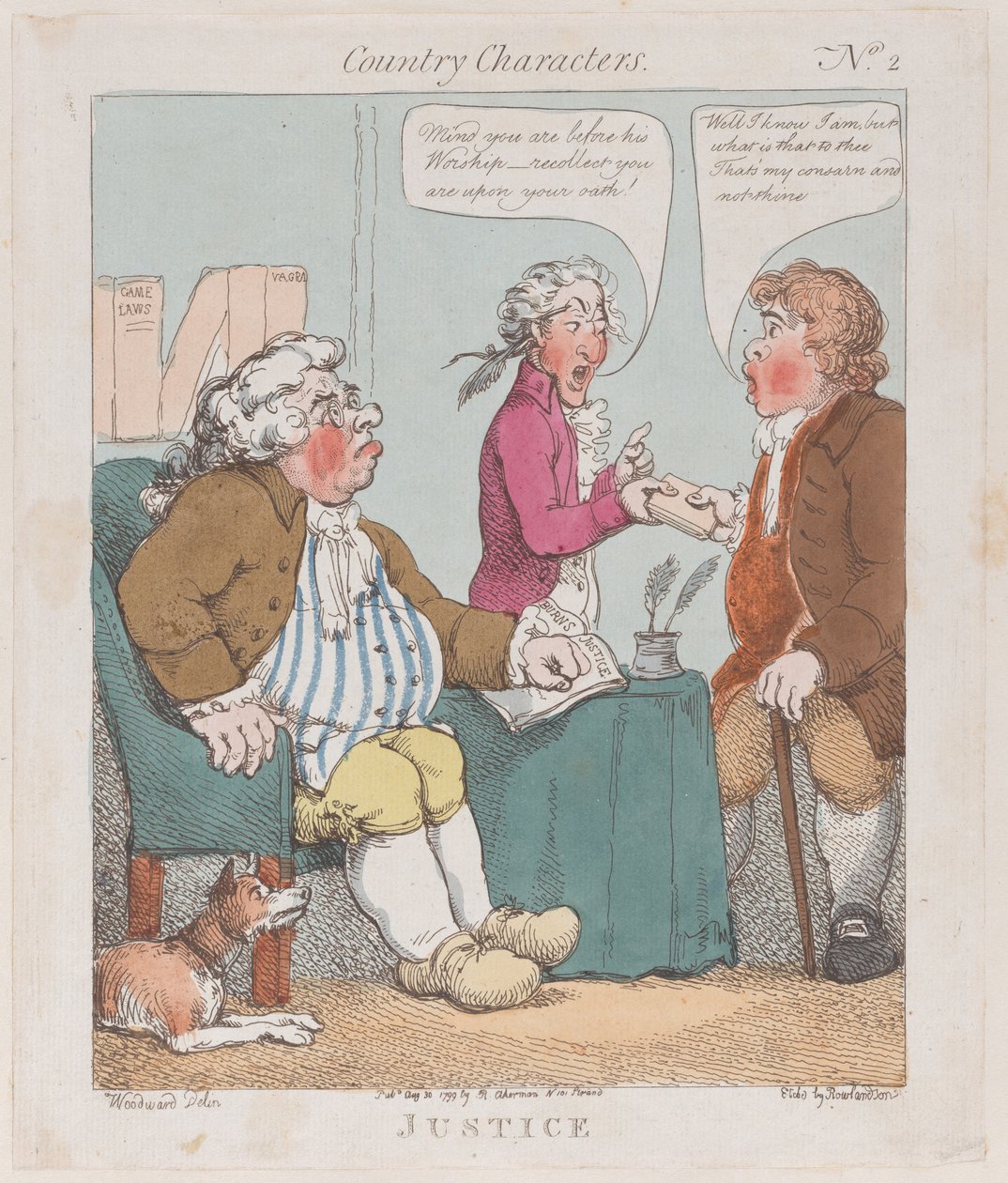 Igazságszolgáltatás, 1799. augusztus 30., 1799. augusztus 30. alkotó: Thomas Rowlandson
