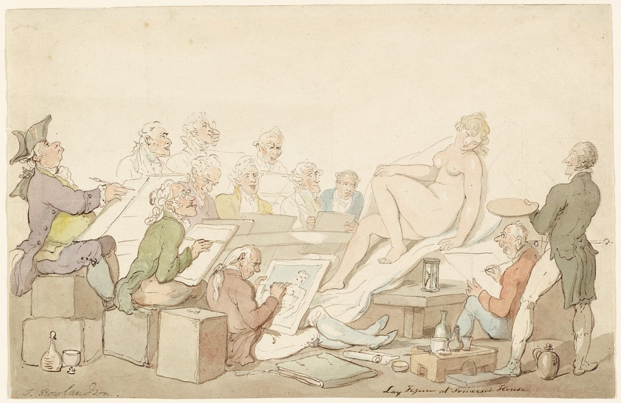 Lakfigura a Somerset Házban alkotó: Thomas Rowlandson
