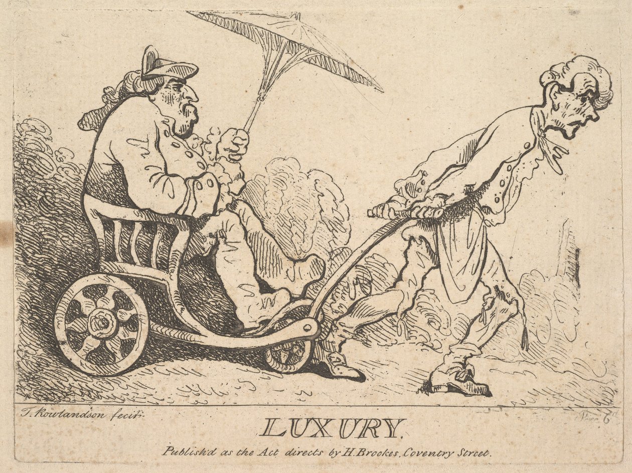 Luxus, [1781] újra kiadva 1786-95. alkotó: Thomas Rowlandson