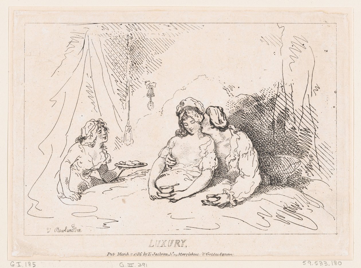 Luxus, 1786. március 7., 1786. március 7. alkotó: Thomas Rowlandson