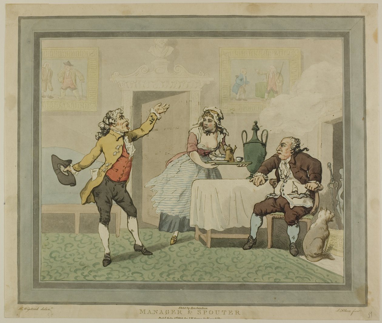 Menedzser és szóró alkotó: Thomas Rowlandson