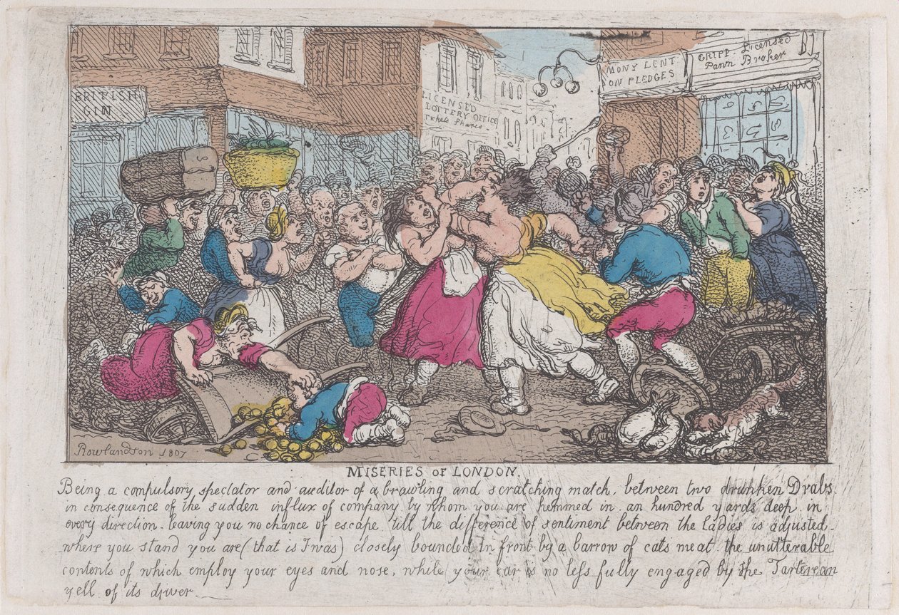 London nyomorúságai, 1807-08., 1807-08. alkotó: Thomas Rowlandson