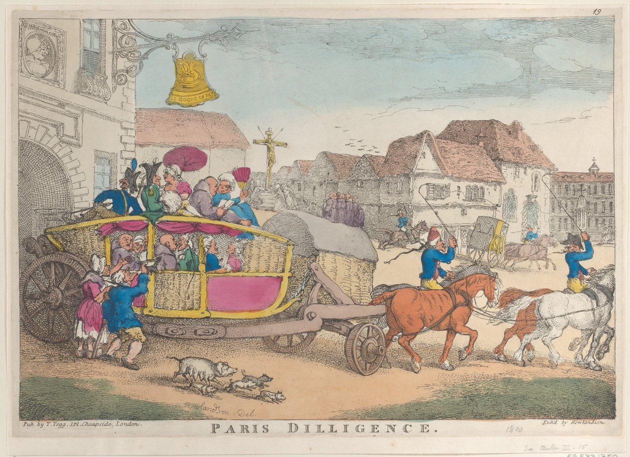 Párizsi szorgalom, 1810., 1810. alkotó: Thomas Rowlandson