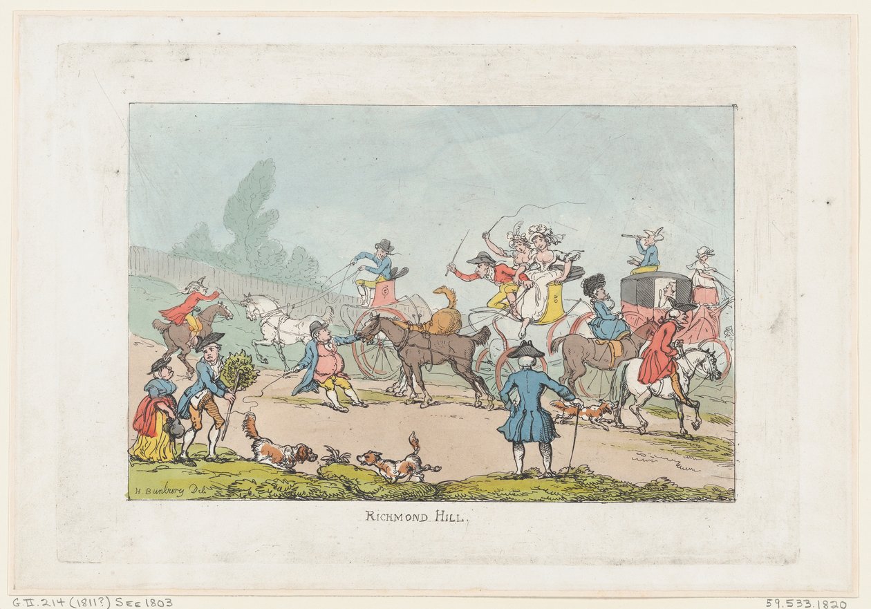 Richmond Hill, 1811., 1811. alkotó: Thomas Rowlandson
