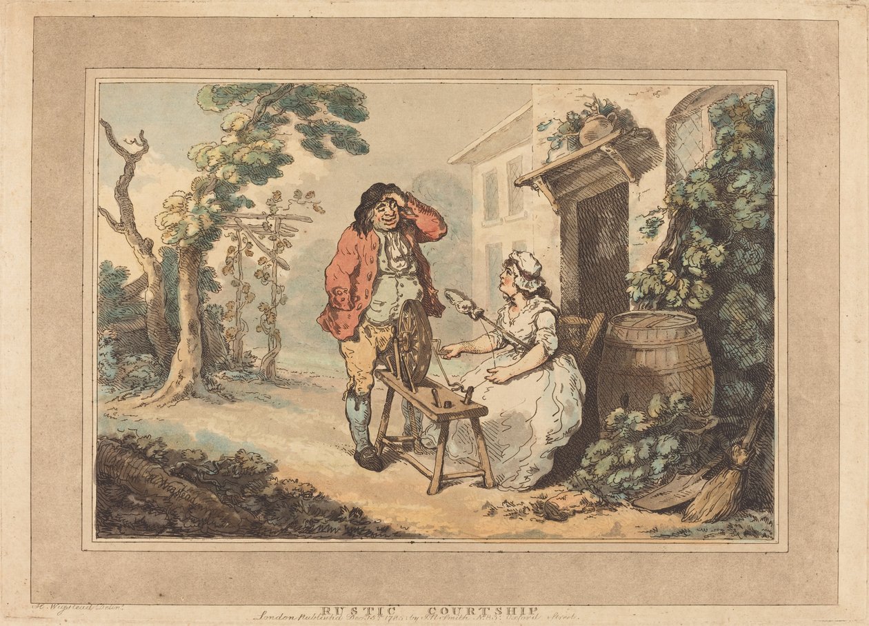 Rusztikus udvarlás alkotó: Thomas Rowlandson