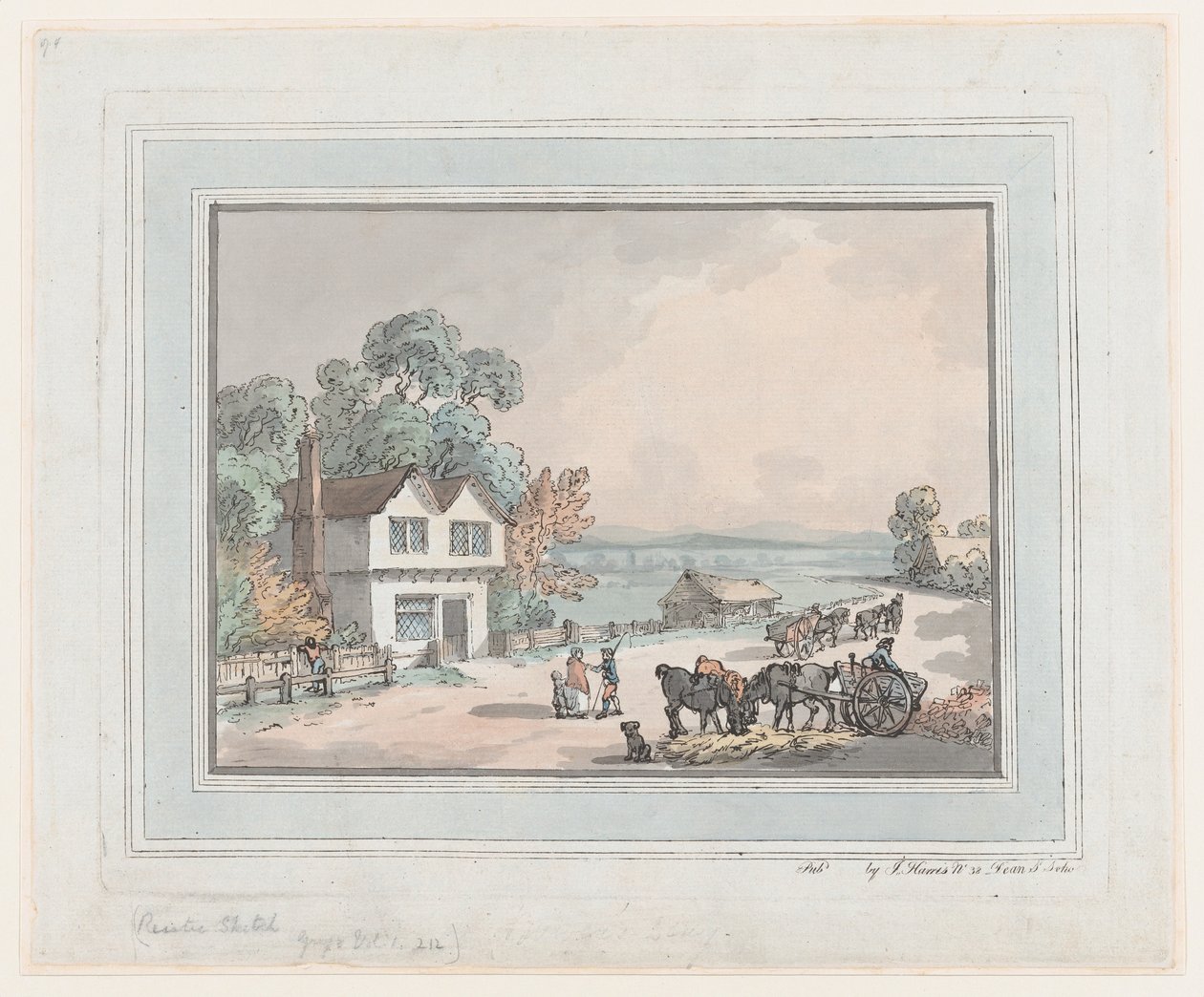 Rusztikus vázlat, 1787., 1787. alkotó: Thomas Rowlandson