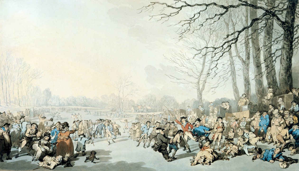 Korcsolyázók a szerpentinen alkotó: Thomas Rowlandson