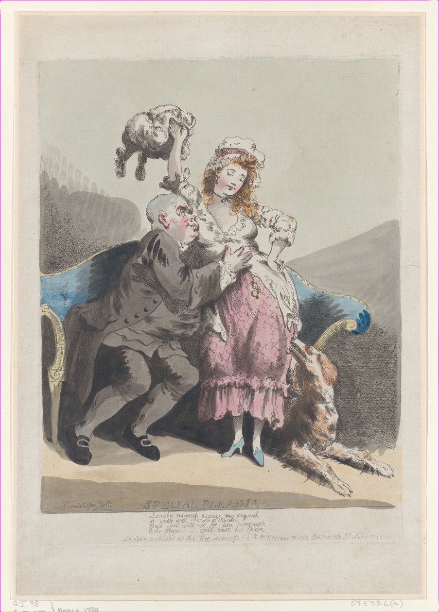 Különleges könyörgés, 1780. márc., 1780. márc. alkotó: Thomas Rowlandson