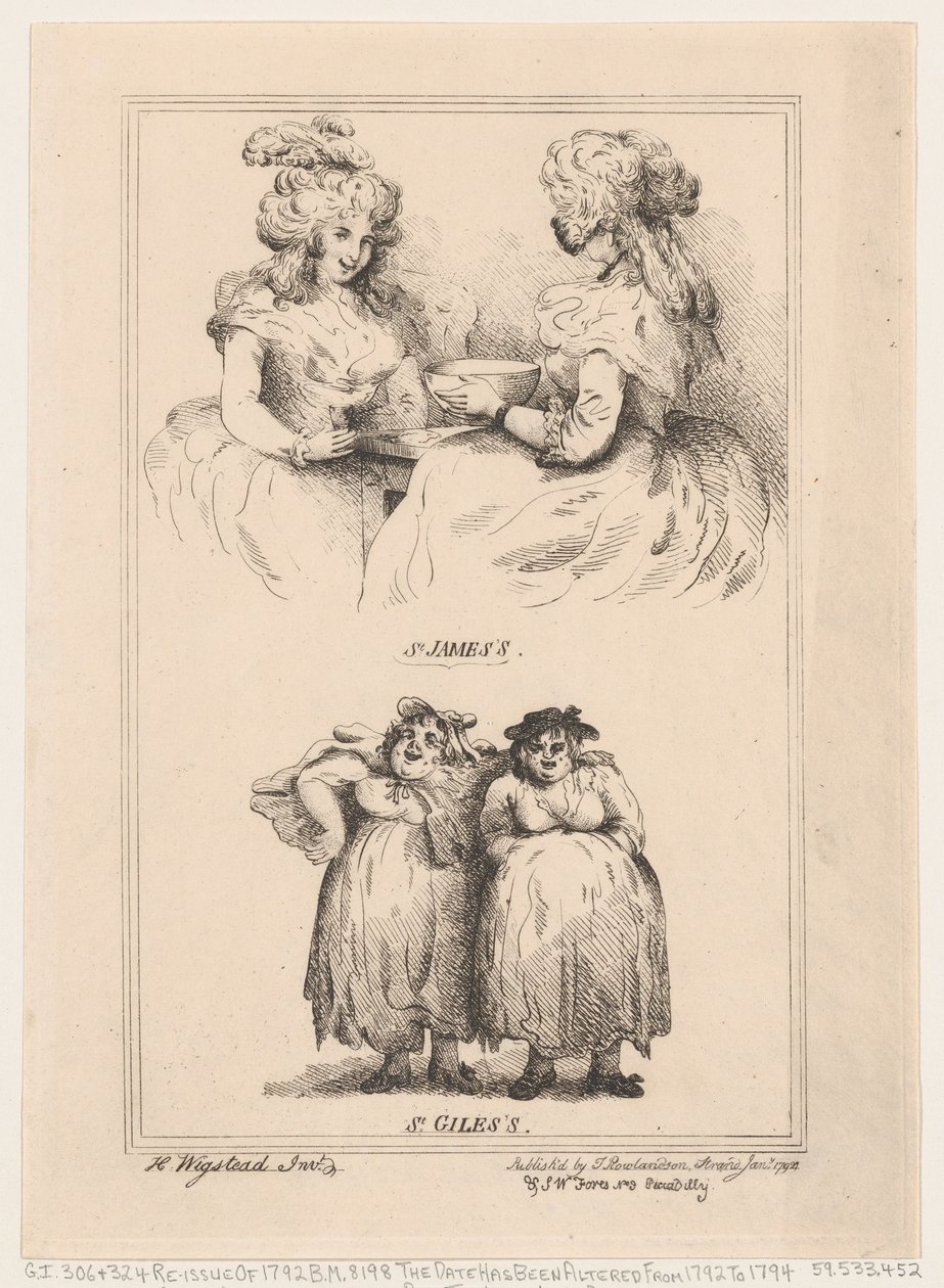 St James és St Giles, 1792., 1792. alkotó: Thomas Rowlandson