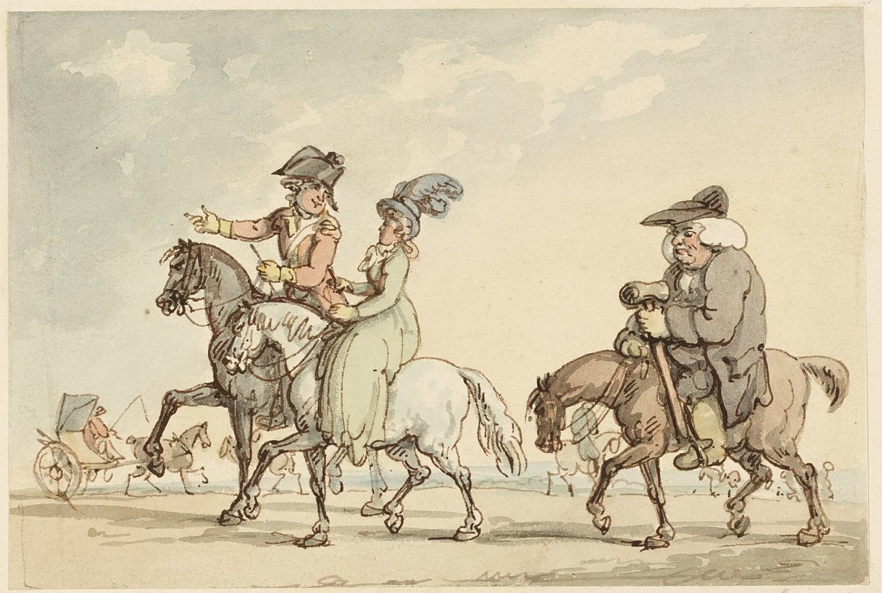 Tanulmány a fürdő kényelméről alkotó: Thomas Rowlandson