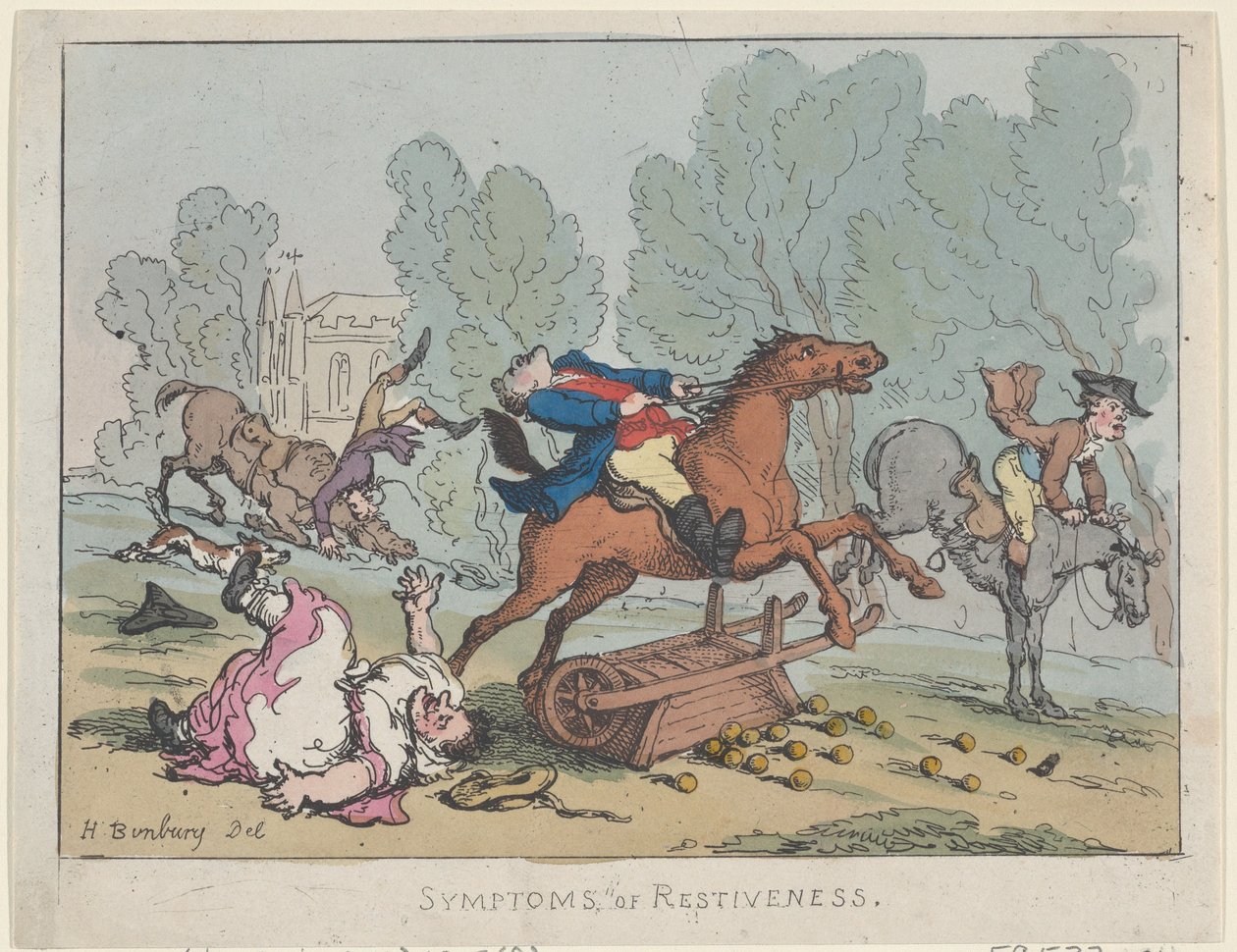 Tünetmentesség, 1807., 1807. alkotó: Thomas Rowlandson